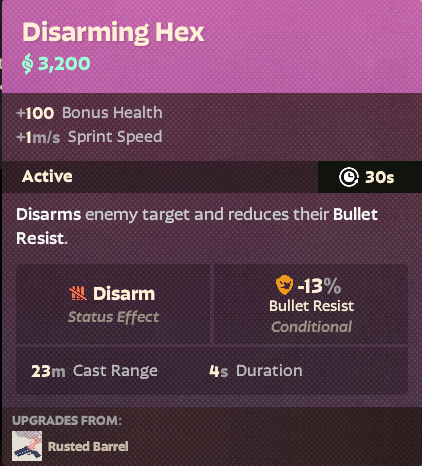 Disarming Hex
