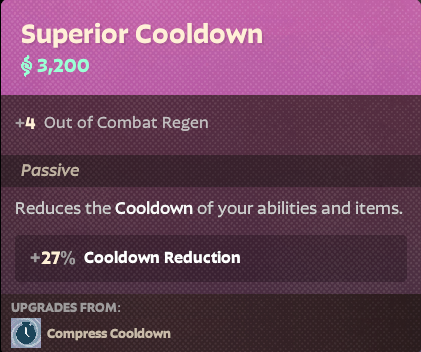 Superior Cooldown
