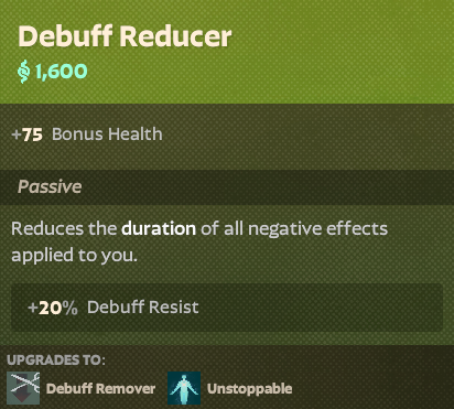 Debuff Reducer