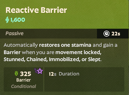 Reactive Barrier
