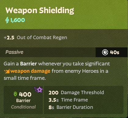 Weapon Shielding