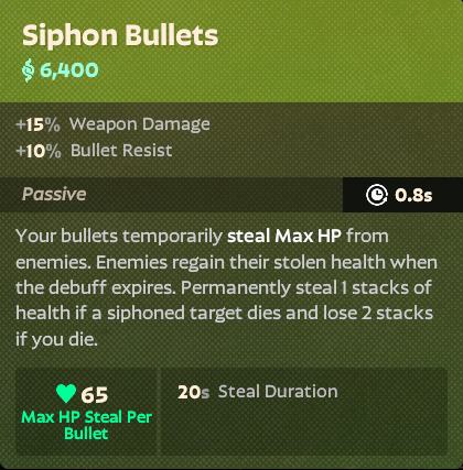 Siphon Bullets