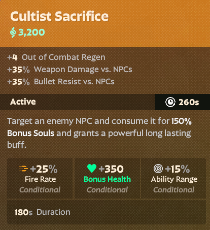 Cultist Sacrifice