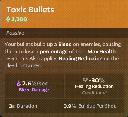 Toxic Bullets